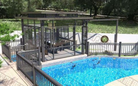 当阳光房遇到新中式铝艺凉亭时,会产生什么火花?-珍墅网