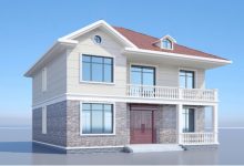 开间13m进深12m,带堂屋和露台,非常适合农村自建-珍墅网