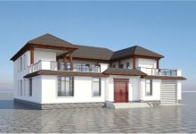 50万就能建的二层合院别墅,实用传承三代人,农村建房的终极梦想-珍墅网