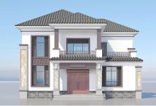 20万左右乡村二层自建别墅,带书房、衣帽间和阳光房,布局紧凑不拥挤-珍墅网