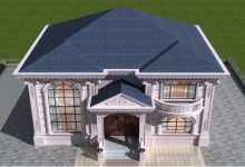 14.14*16.84米欧式别墅,精致实用,建一栋乡村生活美滋滋-珍墅网