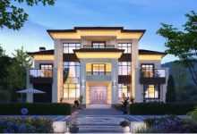 美观大方的三层海派新中式别墅,露台+健身房+棋牌室,在家就像是度假-珍墅网