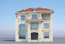 在农村建套这样的三层简欧别墅,造价不高,邻居羡慕不已-珍墅网