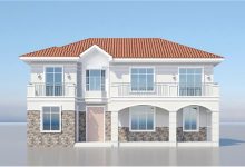 16.5*11.5米简欧二层别墅，美观大气，回乡建房不二之选-珍墅网